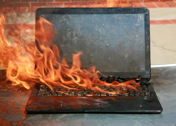 Laptop in brand