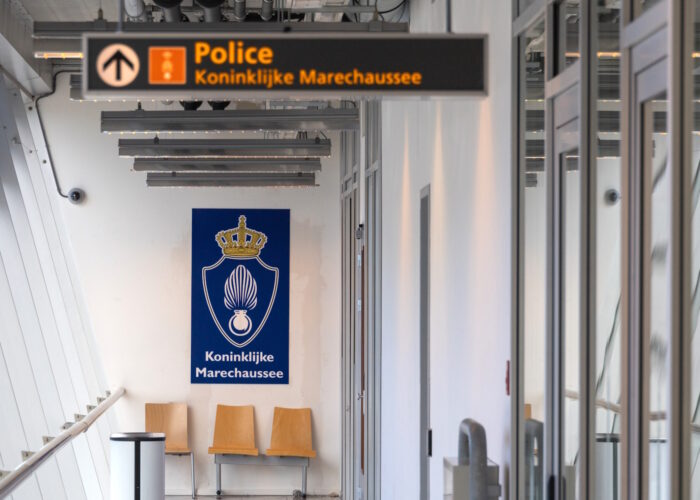 locatie van de Koninklijke Marechaussee op Eindhoven Airport