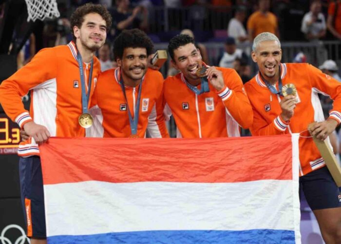 3x3 basketballers Nederland, goud bij Olympische Spelen 2024